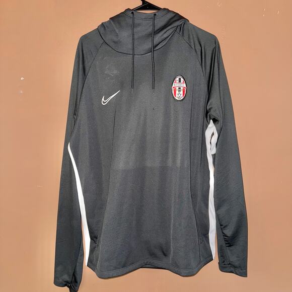 Nike Men's Bayside FC Soccer Hoodie Gray - Size XL - Picture 6 of 9